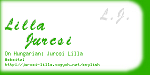 lilla jurcsi business card